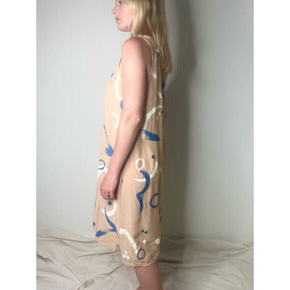 MAKE IT GOOD Portland Abstract Pattern Sleeveless Tunic Dress US MEDIUM - Picture 6 of 14